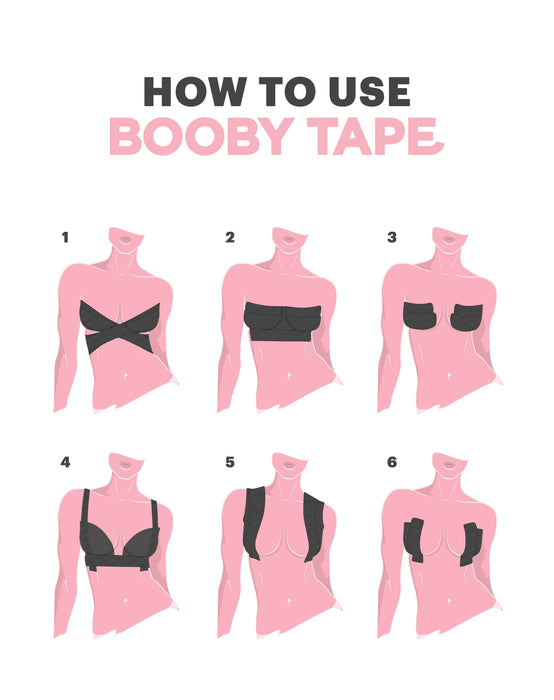 nippy co kie skin breast boob body tape go braless backless bra tape – The  Revival