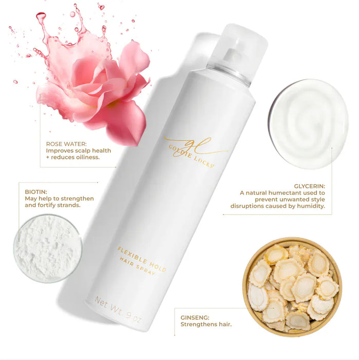 Hair Spray Goldi Locks Flexible Hold Hair Spray Leesi B.