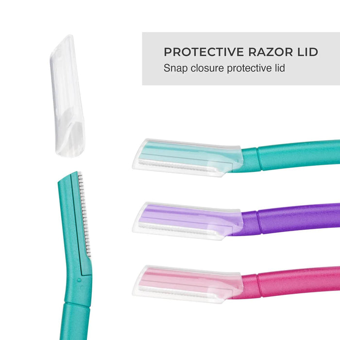 Tool Colored Lindo Face & Brow Razor - 3pcs/Set Leesi B.